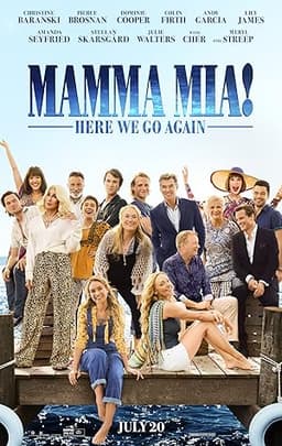 film poster for Mamma Mia! Here We Go Again