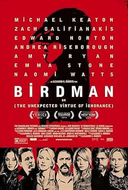 film poster for Birdman or (The Unexpected Virtue of Ignorance)
